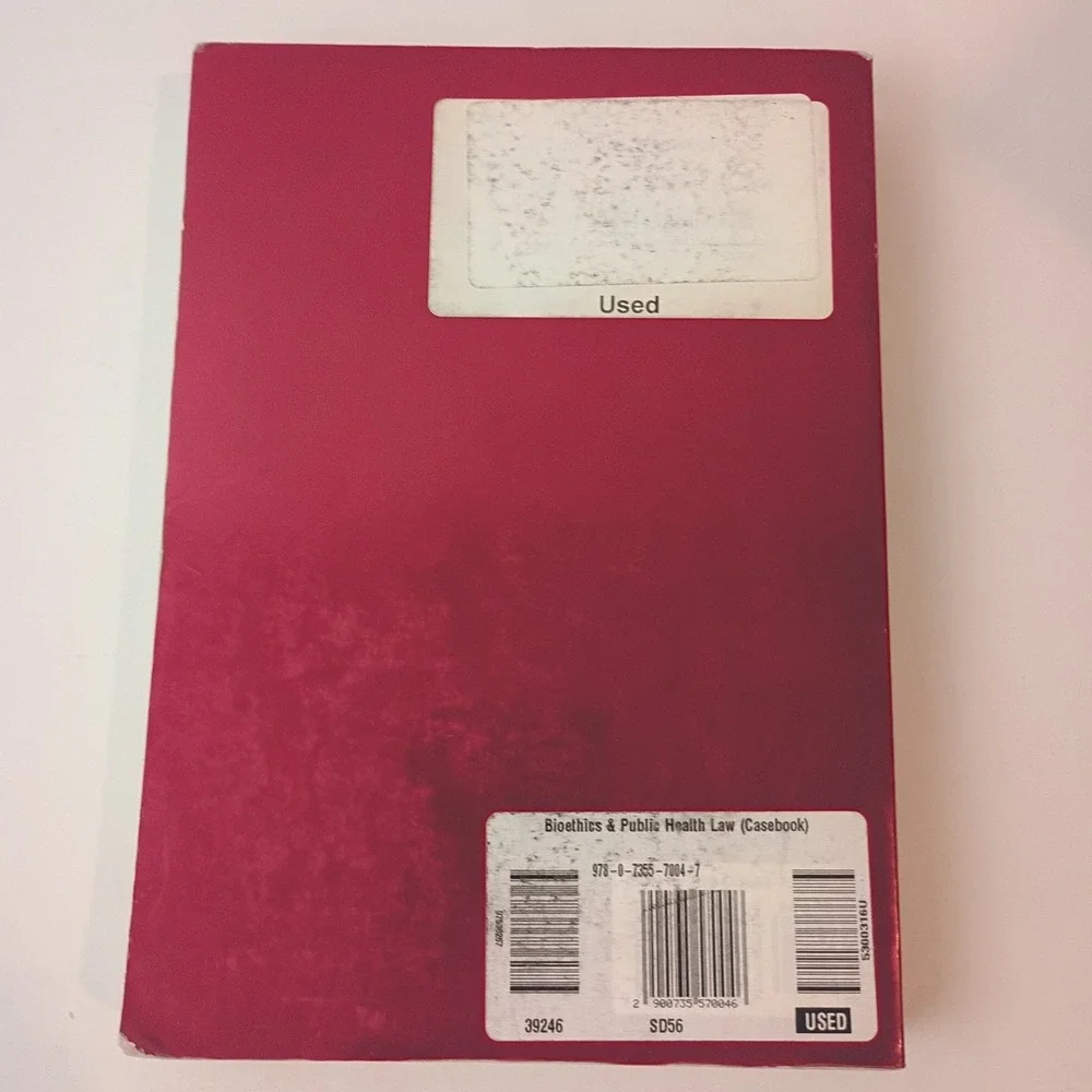Bioethics and Public Health Law Second Edition by Orentlicher... Paperback